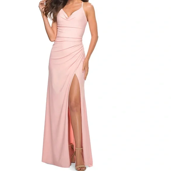 La Femme | Dresses | La Femme Pastel Pink Prom Dress | Poshmark